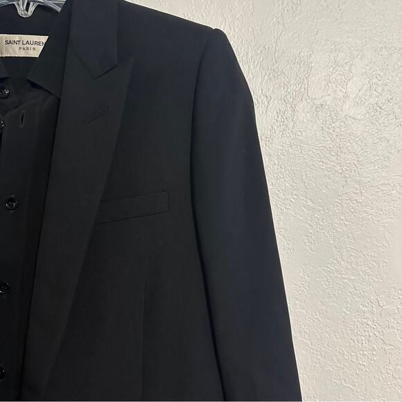 Saint Laurent Classic Jacket in Grain De Poudre size FR 36 Single Breast - Picture 8 of 14